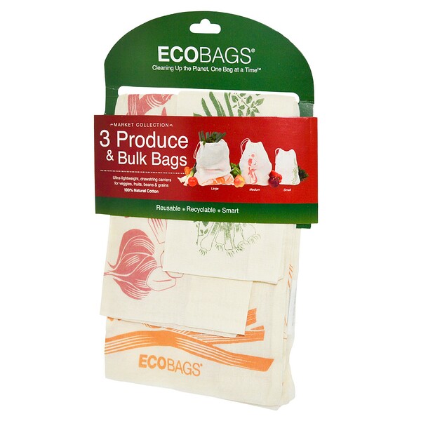 ECOBAGS‏, Produce & Bulk Bags, 3 Bags