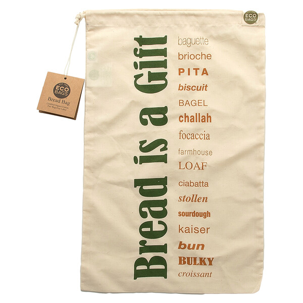 Certified Organic Cotton Bread Bag, 1 Bag