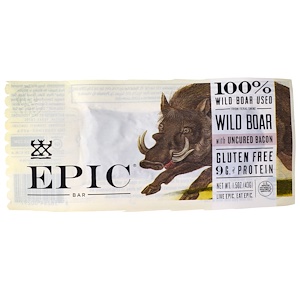 Отзывы о Эпик Бар, Wild Boar with Uncured Bacon Bar, 12 Bars (1.5 oz (436) Each
