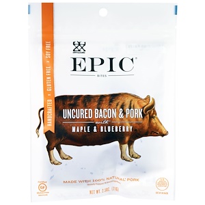 Отзывы о Эпик Бар, Uncured Bacon & Pork with Maple & Blueberry Bites , 2.5 oz (71 g)