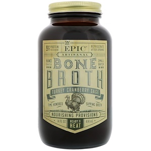 Отзывы о Эпик Бар, Artisal Bone Broth, Turkey Cranberry Sage, 14 fl oz (414 ml)