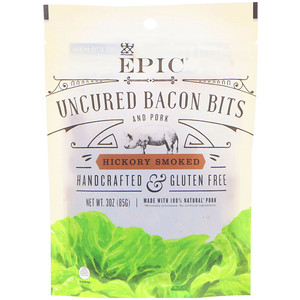 Отзывы о Эпик Бар, Uncured Bacon Bits, Hickory Smoked, 3 oz (85 g)