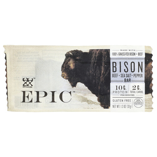 Epic Bar, Piisonibatoon, veiseliha + sool + pipar, 37 g
