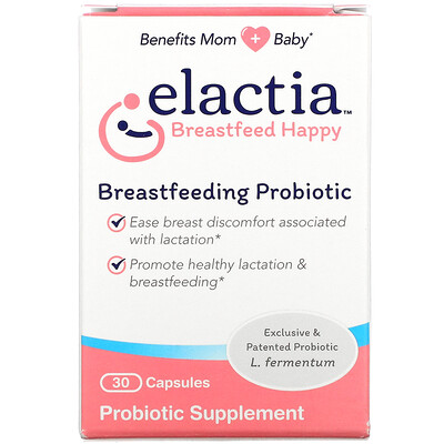 Elactia Breastfeeding Probiotic, 30 Capsules