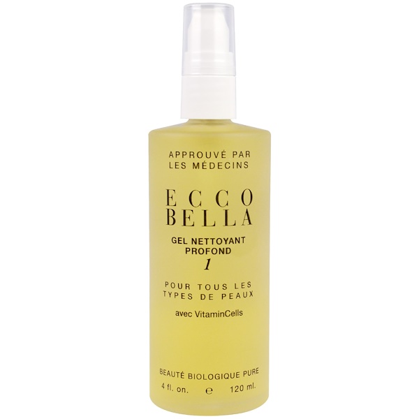 Ecco Bella, Deep Cleansing Gel 1, All Skin Types, 4 fl oz (120 ml