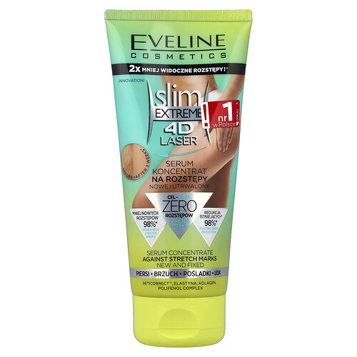 Eveline Cosmetics, Slim Extreme 4D Laser, Stretch Mark Serum, 5.28 fl oz (150 ml)