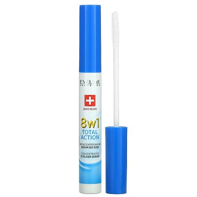 Eveline Cosmetics 8w1 Total Action Lash Treatments, 10 мл (0,35 жидк. Унции)