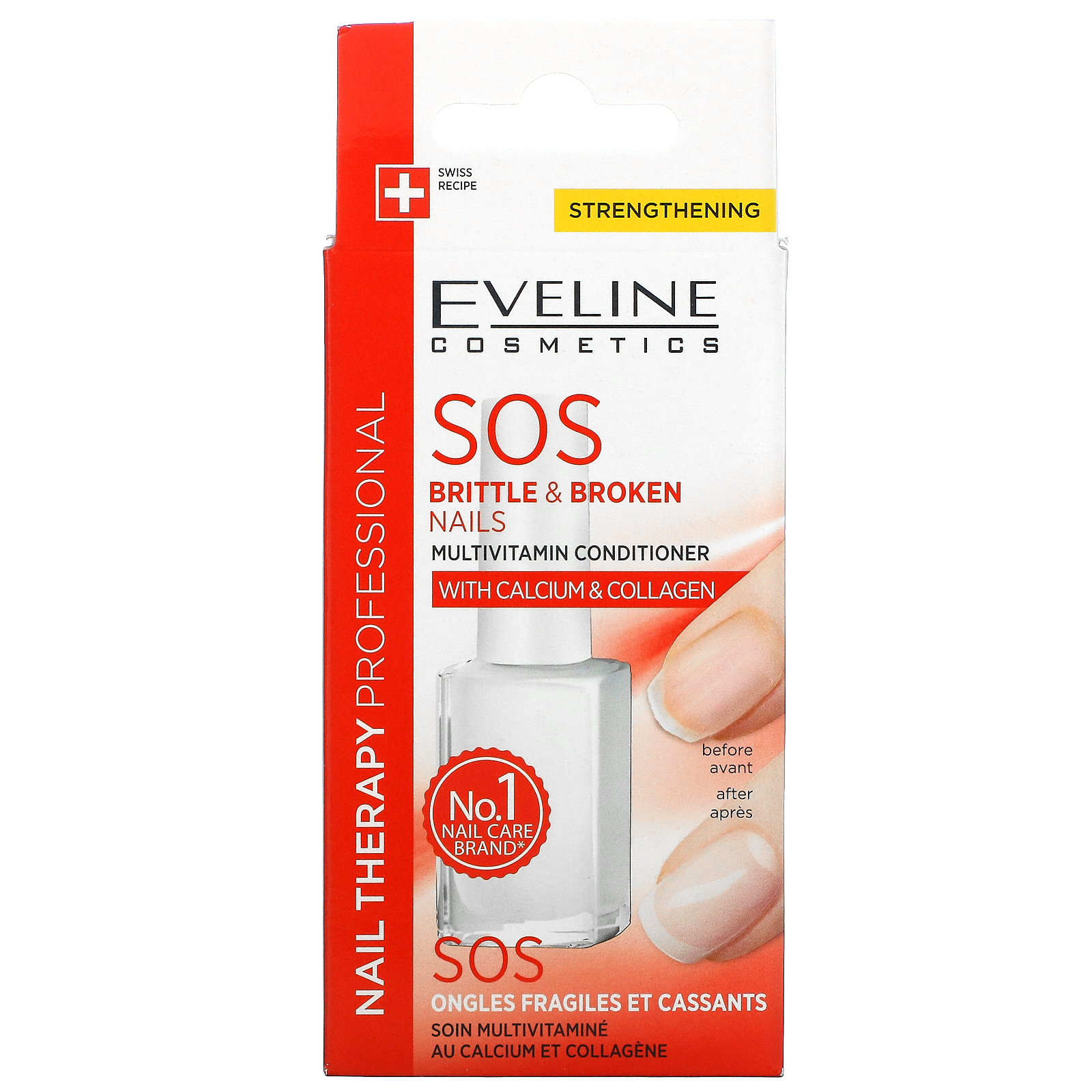 Eveline Cosmetics, SOS Brittle & Broken Nails Multivitamin Conditioner