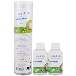 Отзывы о ЭкоДискавэрис, Tub & Tile Soap Scum Remover, Double Refill Pack, 2 — 2 fl oz (60 ml) Each
