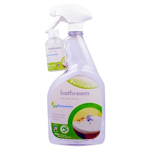 Отзывы о ЭкоДискавэрис, Bathroom Concentrate, Sink and Vanity, 2 oz Concentrate w/ 1 Spray Bottle