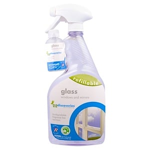 Отзывы о ЭкоДискавэрис, Glass, Window & Mirrors, 2 fl oz (60 ml) Concentrate w/ 1 Spray Bottle