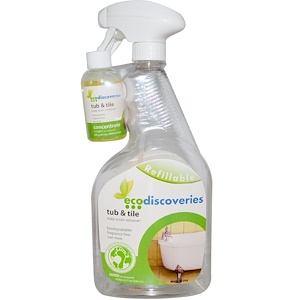 Отзывы о ЭкоДискавэрис, Tub & Tile, Soap Scum Remover, 2 fl oz (60 ml) Concentrate w/ 1 Spray Bottle