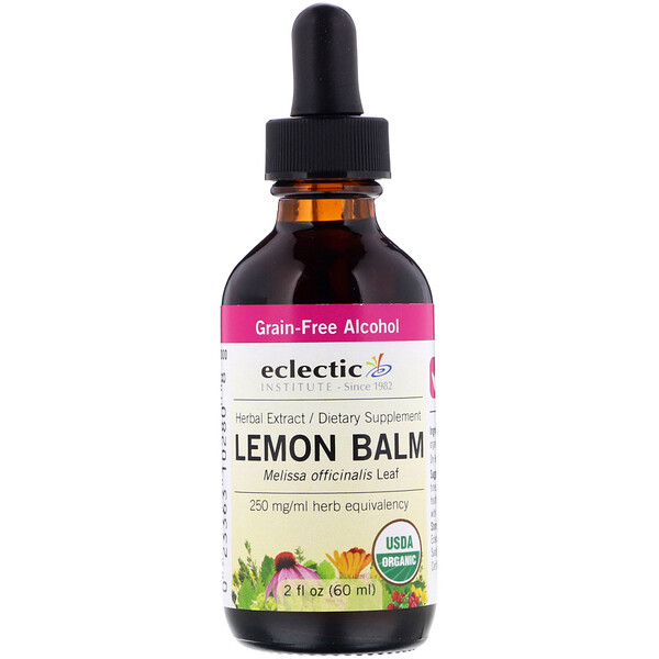 Eclectic Institute, Organic Lemon Balm, 2 fl oz (60 ml) - iHerb