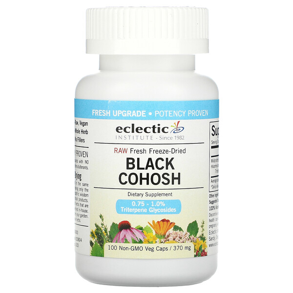 Eclectic Institute‏, Black Cohosh, 370 mg, 100 Non-GMO Veggie Caps