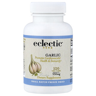 Eclectic Herb, Ajo liofilizado, 550 mg, 120 cápsulas vegetales