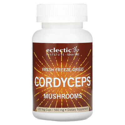 

Eclectic Institute Fresh Freeze-Dried Cordyceps Mushrooms 560 mg 120 Veg Caps