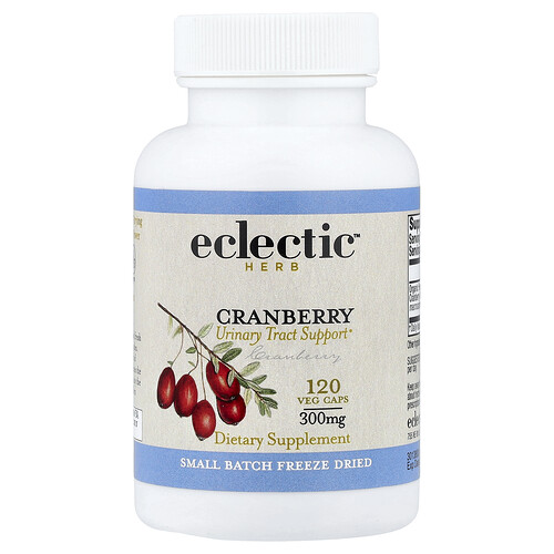 Eclectic Herb, Cranberry, Unterstützung der Harnwege, 300 mg, 120 pflanzliche Kapseln