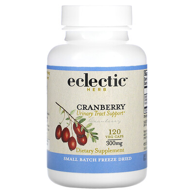 Eclectic Herb, Liofilizado, Arándano rojo, 120 cápsulas vegetales (300 mg por cápsula)