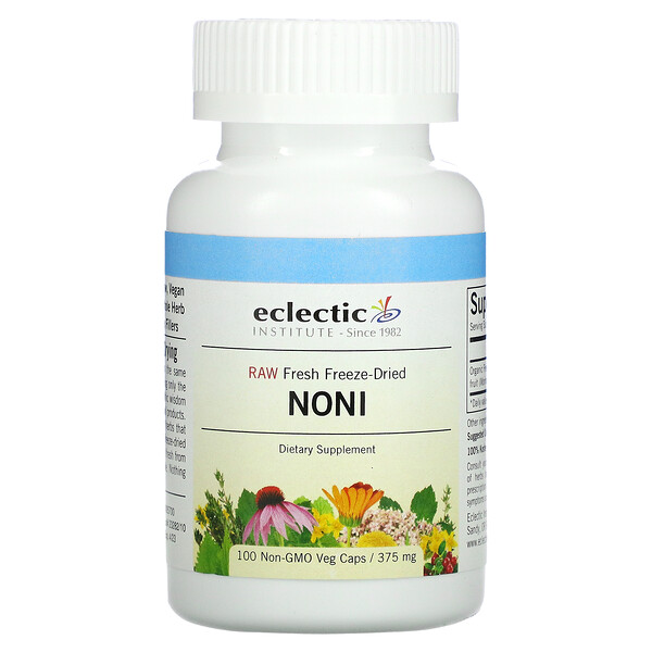 Eclectic Institute‏, Noni, 375 mg, 100 Non-GMO Veg Caps