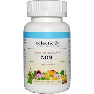Купить Eclectic Institute, Нони, 375 мг, 100 капсул на растительной основе  на IHerb