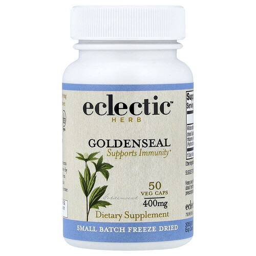 Eclectic Herb, Goldenseal, Supports Immunity, 400 mg, 50 Veg Caps