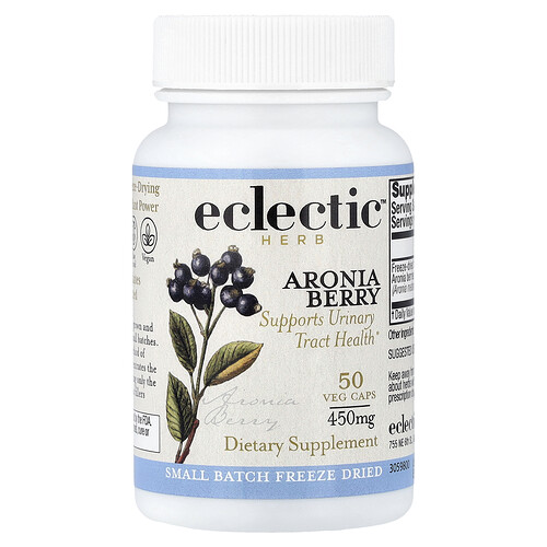 Eclectic Herb, Heidelbeere, 50 vegetarische Kapseln (450 mg pro Kapsel)