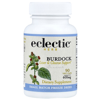 Photos - Vitamins & Minerals Eclectic Herb, Freeze Dried, Burdock, 400 mg, 90 Veg Caps ECL-30901