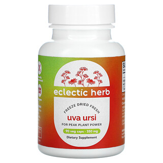 Eclectic Institute, Uva Ursi, 350 mg, 90 Gélules végétales sans OGM