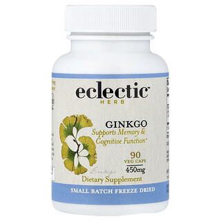 Eclectic Herb, Ginkgo, 450 mg, 90 pflanzliche Kapseln