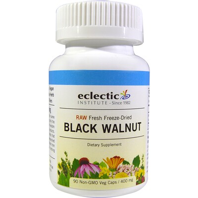 Eclectic Institute Black Walnut, 400 mg, 90 Veg Caps