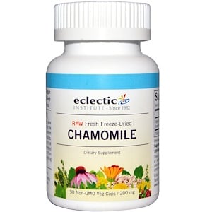 Отзывы о Эклектик Институт, Chamomile, 200 mg, 90 Non-GMO Veggie Caps
