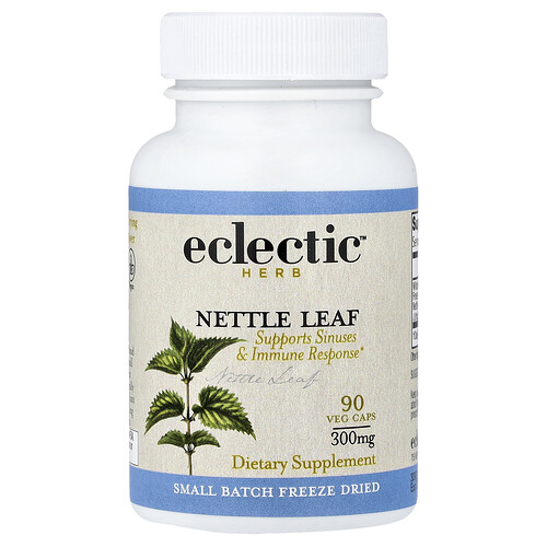 Eclectic Herb Nettle Leaf, Supports Sinuses & Immune Response, 300 mg, 90 Veg Caps