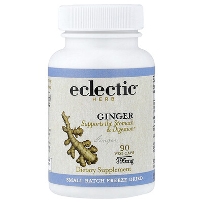 Product Image for Eclectic Herb, Ginger, 395 mg, 90 Veg Caps