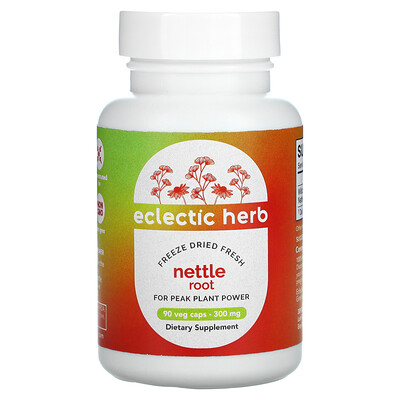 

Eclectic Institute Freeze-Dried Fresh Nettle Root 300 mg 90 Veg Caps