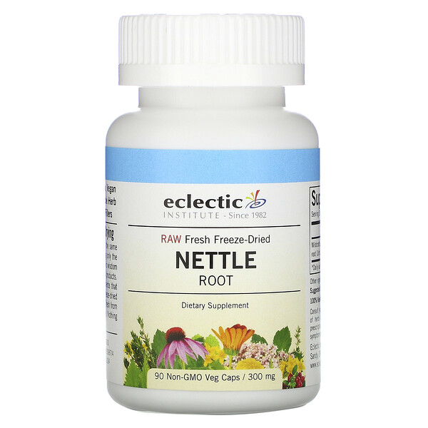 Eclectic Institute‏, Nettle Root, Raw, 250 mg, 90 Non-GMO Veggie Caps
