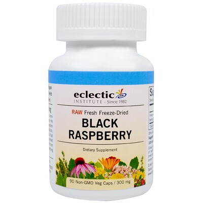 Eclectic Institute Black Raspberry, 300 mg, 90 Veg Caps