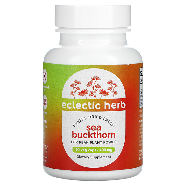 Sea Buckthorn, 400 mg, 90 Non-GMO Veg Caps