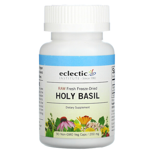 Eclectic Institute‏, Holy Basil, 200 mg, 90 Non-GMO Veg Caps