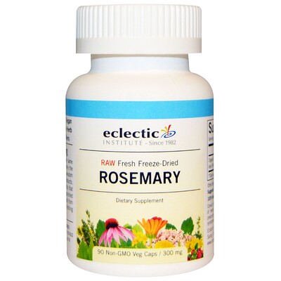 Eclectic Institute Розмарин, 300 мг, 90 капсул на растительной основе