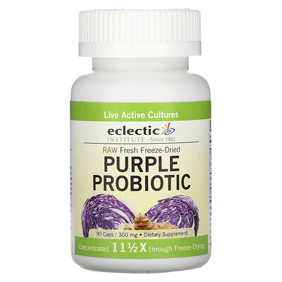 Eclectic Institute Фиолетовый пробиотик, 300 мг, 90 капсул