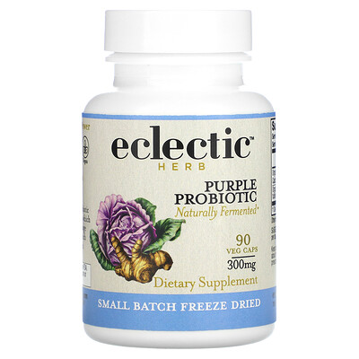 

Eclectic Institute, Purple Probiotic, 300 mg, 90 Veg Caps