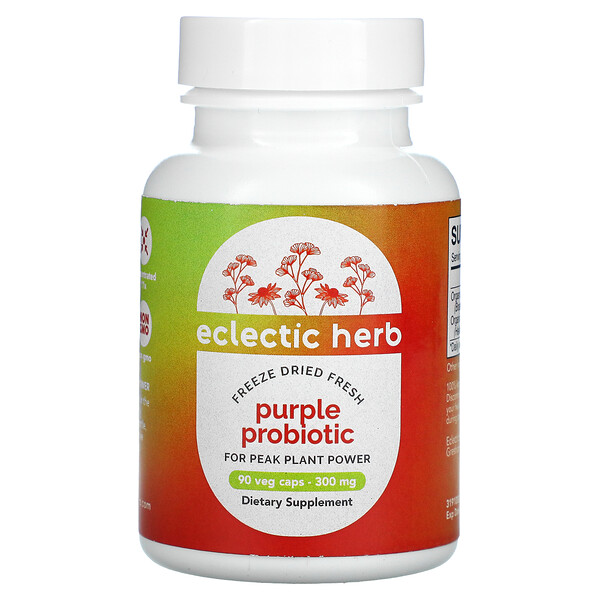 Freeze Dried Fresh, Purple Probiotic, 300 mg, 90 Veg Caps