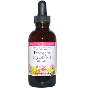 Отзывы о Эклектик Институт, Echinacea Angustifolia Glycerite, Alcohol Free, 2 fl oz (60 ml)