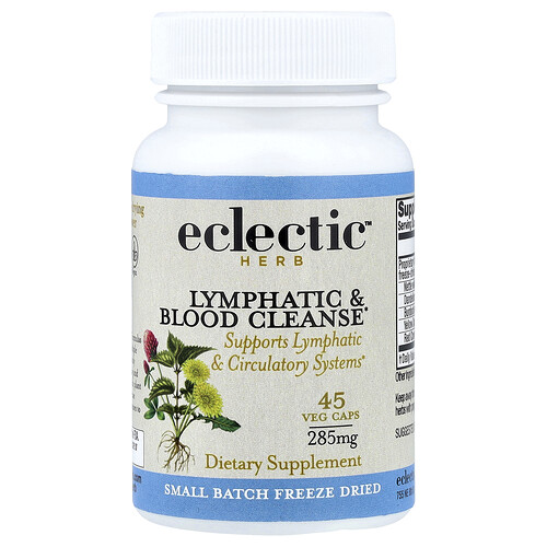 Eclectic Herb, Lymphatic & Blood Cleanse, Ergänzungsmittel zur Reinigung des lymphatischen Systems und des Blutes, 45 pflanzliche Kapseln