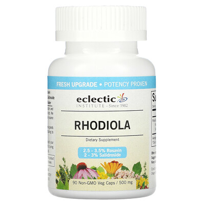 Eclectic Institute Rhodiola, 500 mg, 90 Non-GMO Veggie Caps