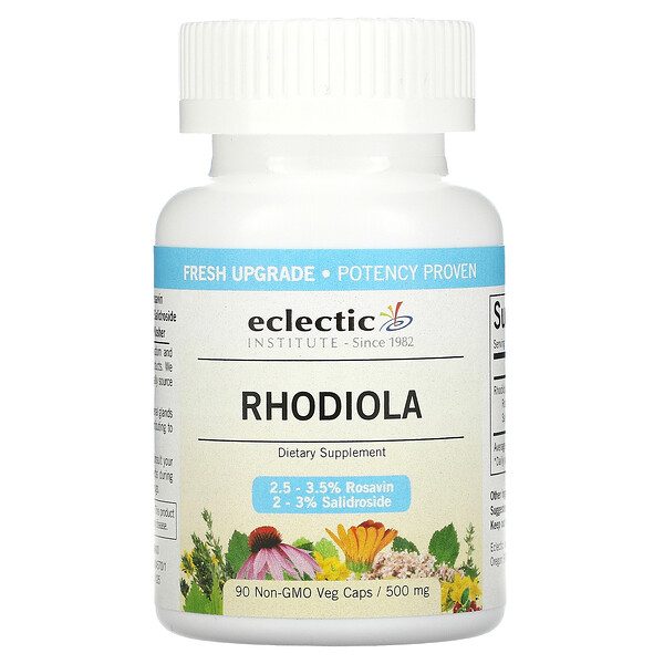 Eclectic Institute‏, Rhodiola, 500 mg, 90 Non-GMO Veggie Caps
