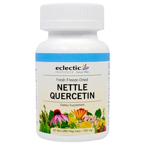 Эклектик Институт, Fresh Freeze-Dried, Nettle Quercetin, 350 mg, 90 Non-GMO Veg Caps отзывы