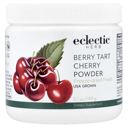 Eclectic Herb, Berry Tart Cherry Powder, Beeren- und Sauerkirschpulver, 144 g (5,1 oz.)