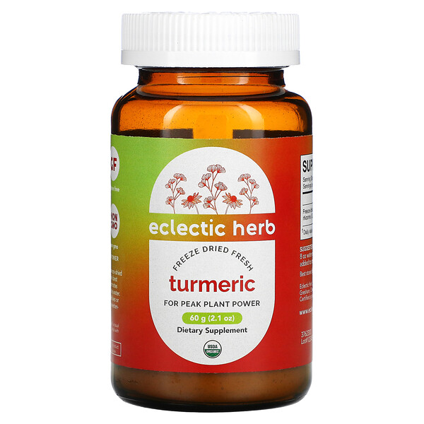 Eclectic Institute‏, Turmeric, Whole Food POWder, 2.1 oz (60 g)