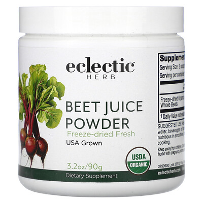 Product Image for Eclectic Herb, Beet Juice Powder, 3.2 oz (90 g)